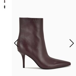 Nine West Dark Burgundy Heeled Boots